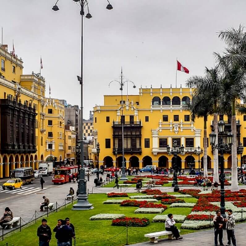 Historic center of Lima Peru with colonial architecture plazas and cultural landmarks