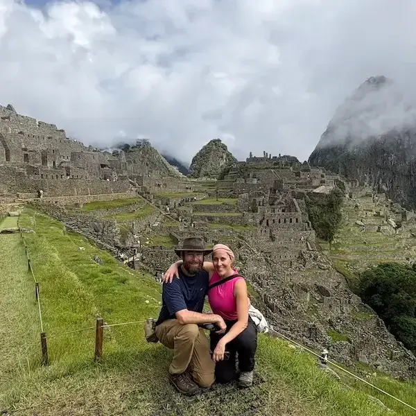 Machu Picchu ancient citadel in Peru surrounded by mountains and cloud forest landscape